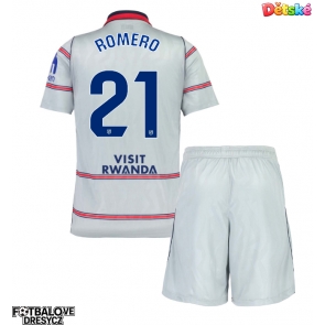 Atletico Madrid Cristian Romero #21 Dětské Alternativní dres komplet 2026-27 Krátký Rukáv (+ trenýrky)